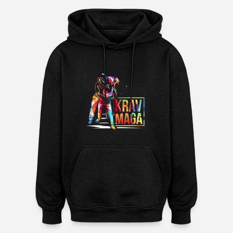 Krav Maga Geschenk - Oversized Unisex Hoodie - Schwarz
