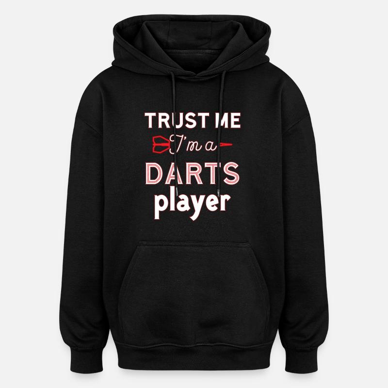 Darts Dart - Oversized Unisex Hoodie - Schwarz