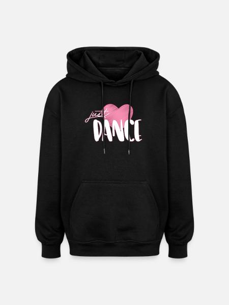 danse - Sweat à capuche oversize unisexe - noir