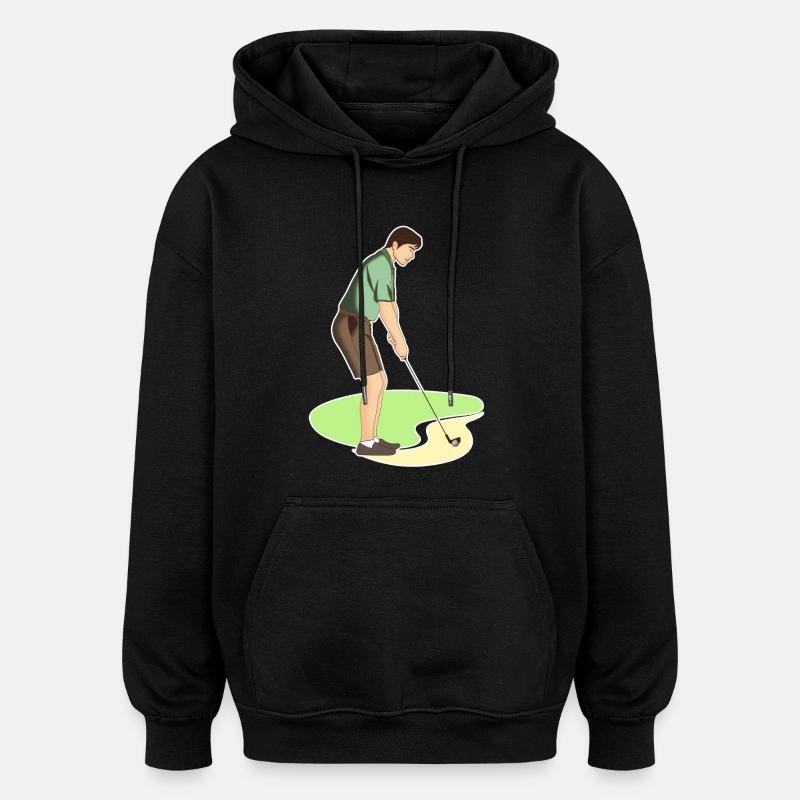 Golf | Golfing | Golfer | golf - Oversized Unisex Hoodie - black