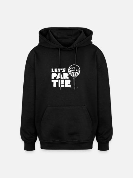 Golf Party Graphic - Oversized Unisex Hoodie - black