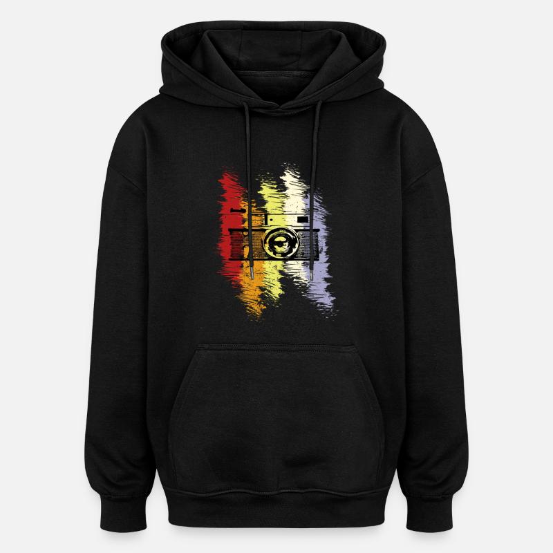 Fotograf - Oversized Unisex Hoodie - Schwarz
