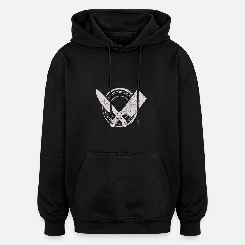 Butcher Tools - Oversized Unisex Hoodie - black