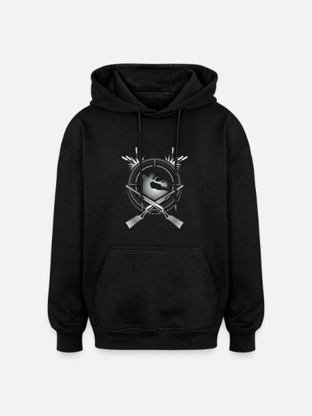 Deer hunter - Oversized Unisex Hoodie - black