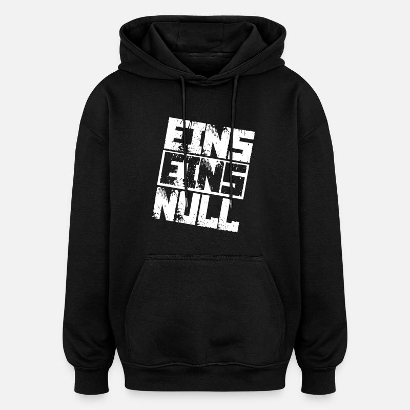 Polizei 110 Notruf - Oversized Unisex Hoodie - Schwarz