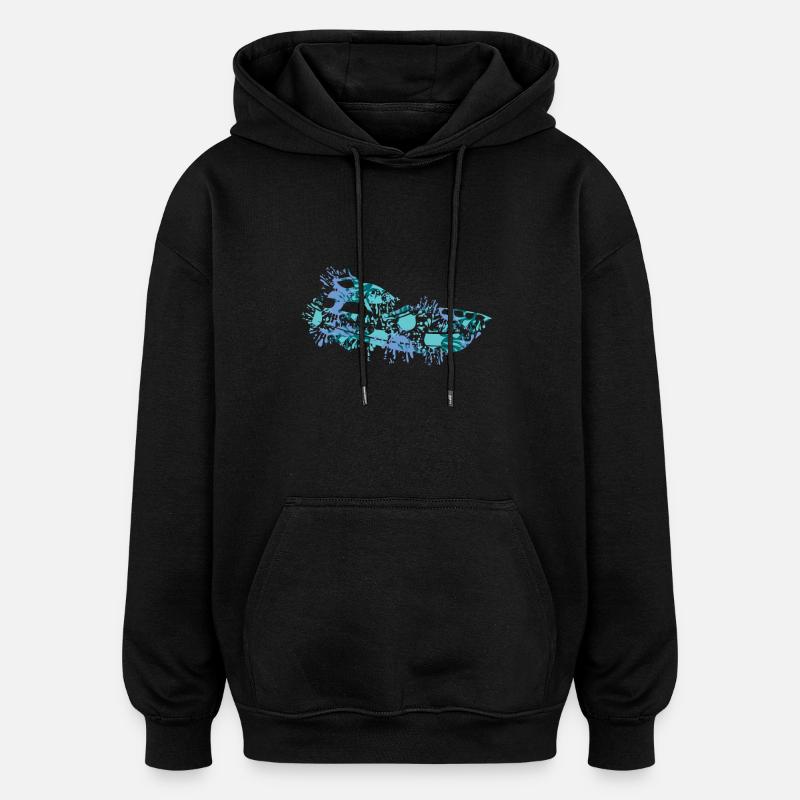 Sportboot - Oversized Unisex Hoodie - Schwarz