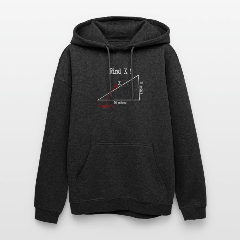 Math Math Meme Find X Found It Pythagore Sweat à capuche oversize unisexe