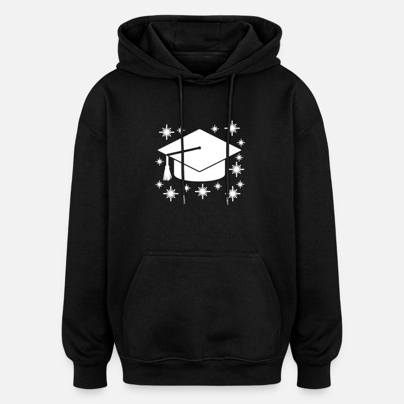 Diplôme de fin d’études - Sweat à capuche oversize unisexe - noir