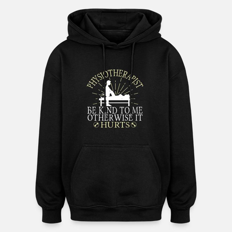 Physiotherapeut - Oversized Unisex Hoodie - Schwarz