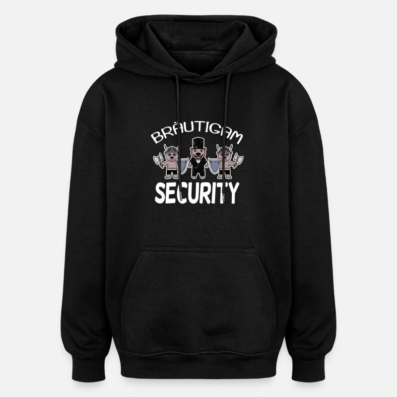 Bräutigam Security Wikinger - Oversized Unisex Hoodie - Schwarz