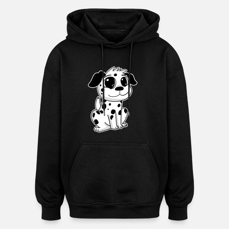 Dalmatien - Sweat à capuche oversize unisexe - noir