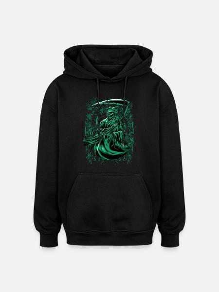 Grim Reaper Halloween Gift - Oversized Unisex Hoodie - black