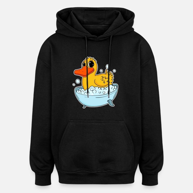 Badeente - Oversized Unisex Hoodie - Schwarz