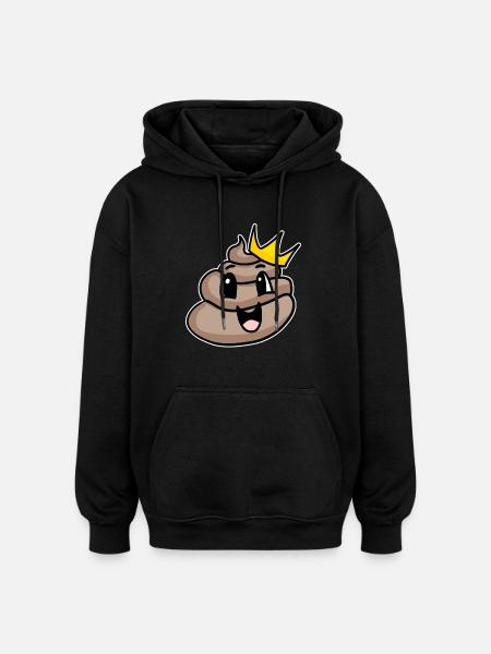 Poop King - Oversized Unisex Hoodie - black