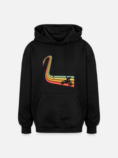 Motocross - Oversized Unisex Hoodie - black
