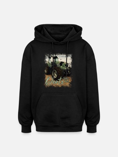 Deutz Traktor Kraftpaket - Traktor Power Pack - Oversize unisex hoodie - sort