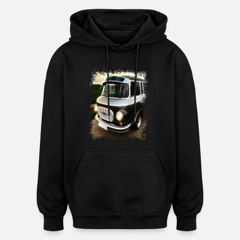 Barkas - Oversized Unisex Hoodie - Schwarz
