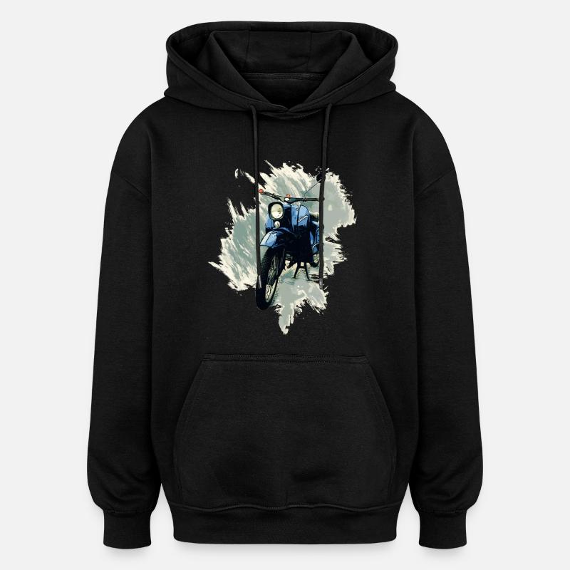 Simson Hirondelle - Sweat à capuche oversize unisexe - noir