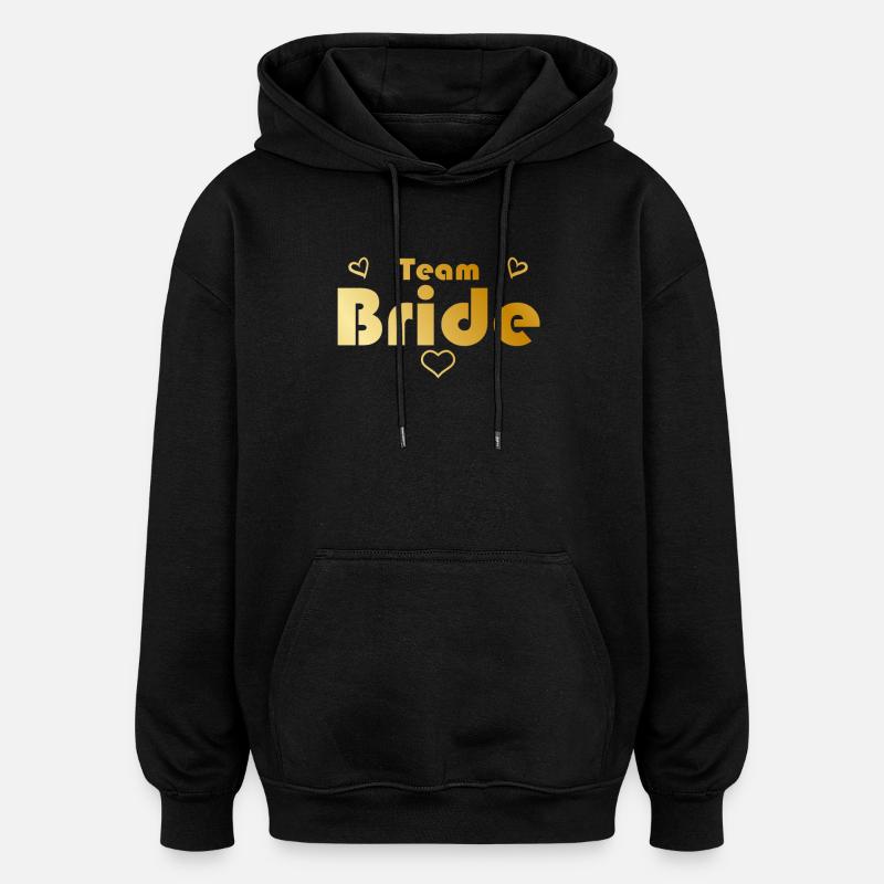 Équipe Bride Or - Sweat à capuche oversize unisexe - noir