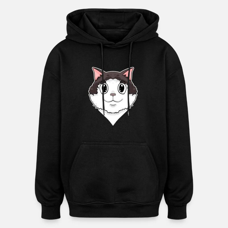 Chat Ragdoll - Sweat à capuche oversize unisexe - noir