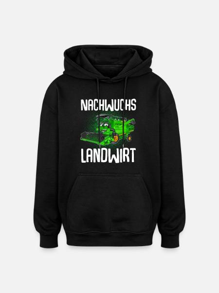 Nachwuchs Landwirt - Oversized Unisex Hoodie - Schwarz