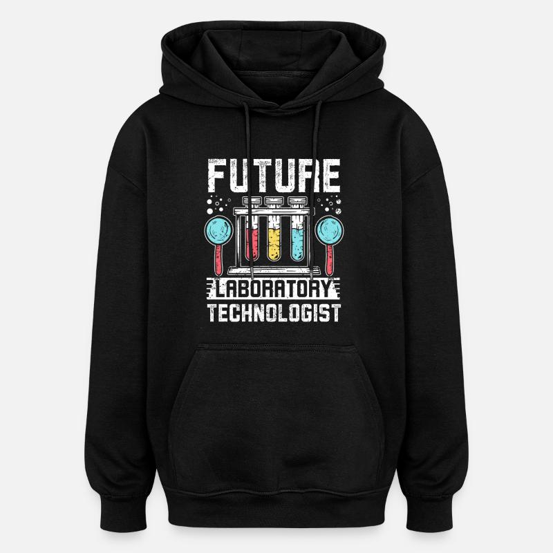 Future laboratory technologist - Oversized Unisex Hoodie - Schwarz
