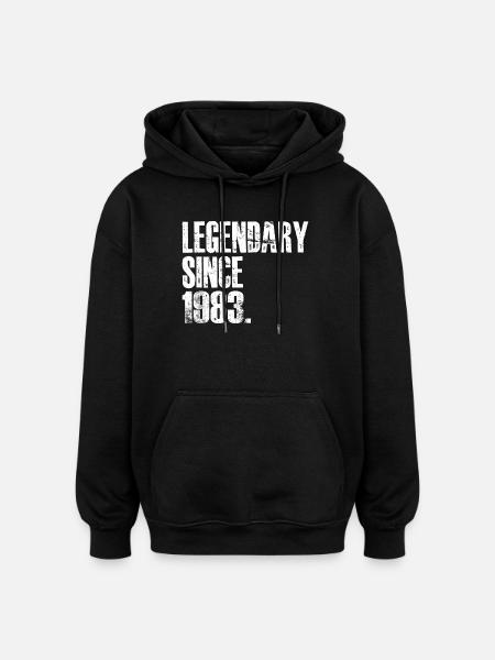 Legendary Since 1983 - Oversized Unisex Hoodie - black