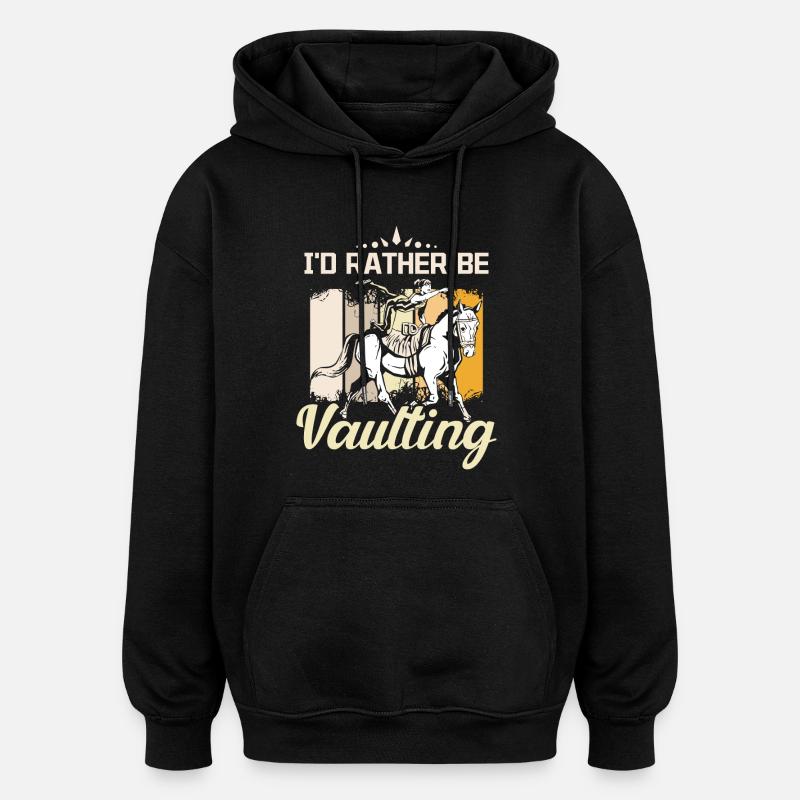 Je préfère voûter - Sweat à capuche oversize unisexe - noir