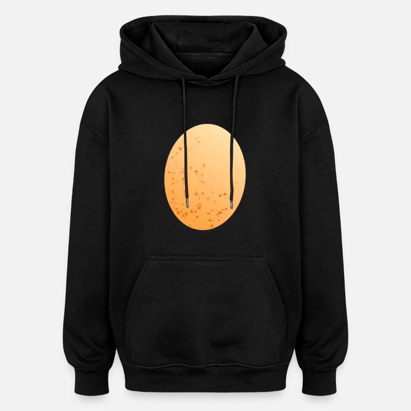 Egg chicken egg - Oversized Unisex Hoodie - black