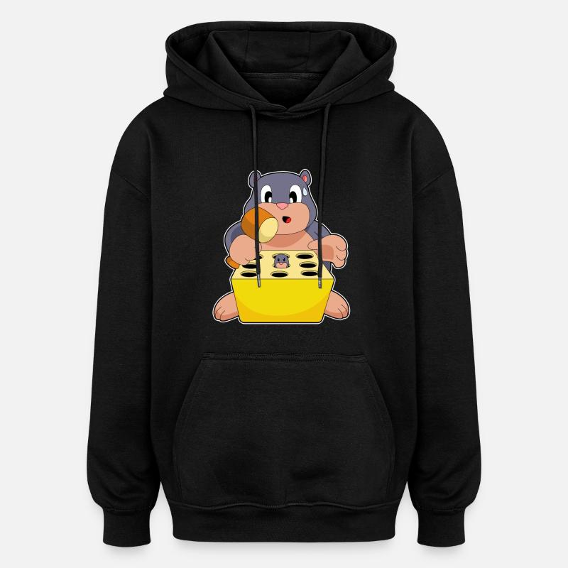 Mole Game - Oversized Unisex Hoodie - black