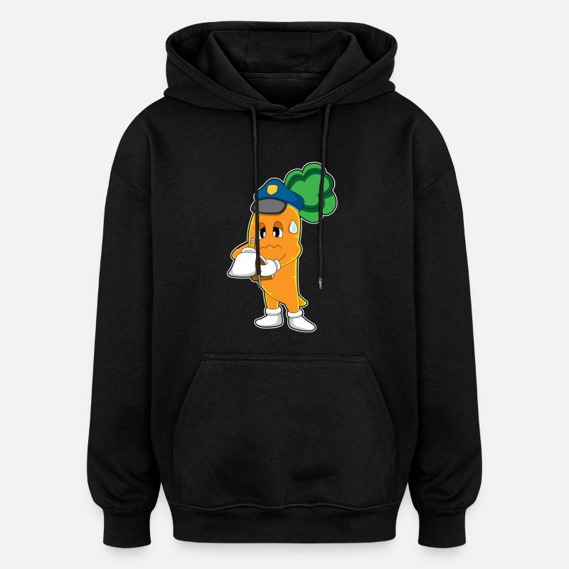 Carrot Politesse Billets - Sweat à capuche oversize unisexe - noir