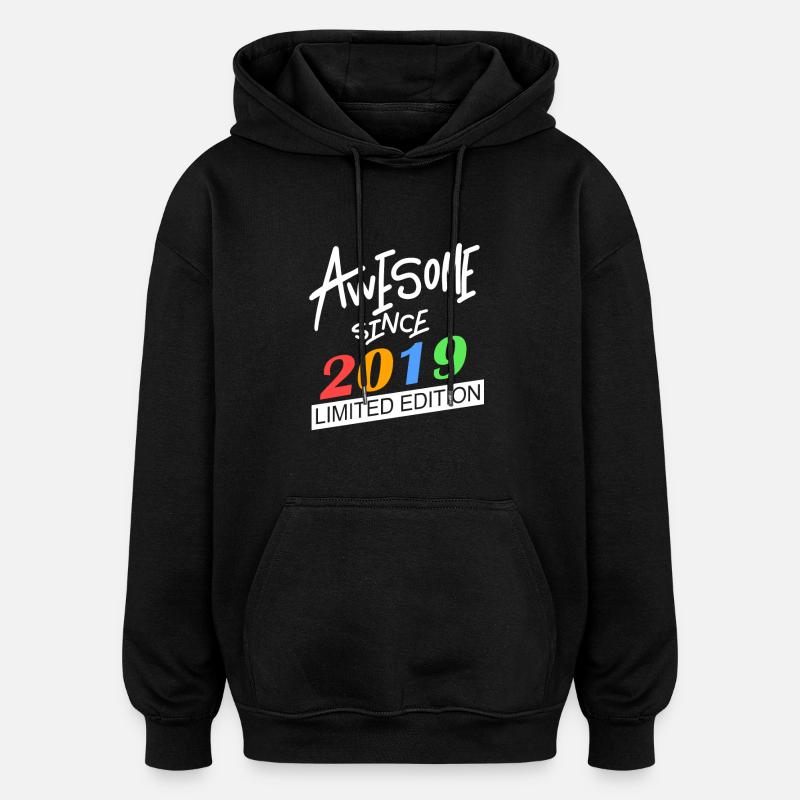 2019 - Promotion 2019 - Sweat à capuche oversize unisexe - noir