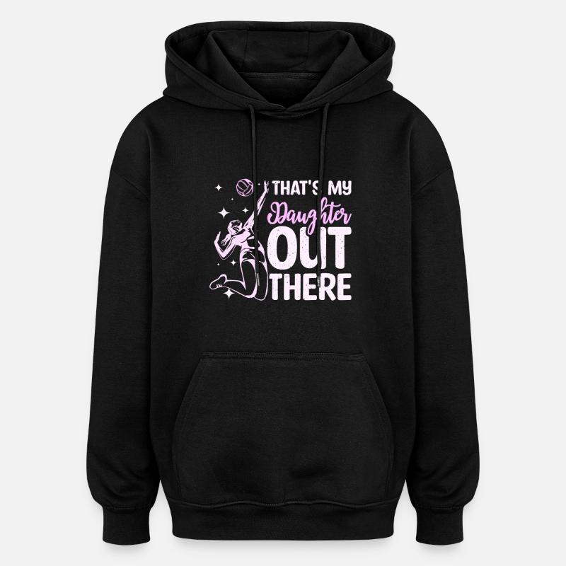C’est ma fille là-bas - Sweat à capuche oversize unisexe - noir