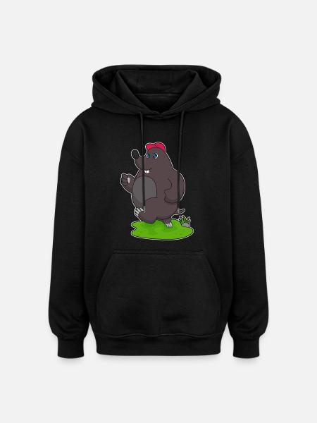 Mole Jogger Jogging Sports - Oversized Unisex Hoodie - black