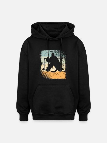 Eishockey - Oversized Unisex Hoodie - black
