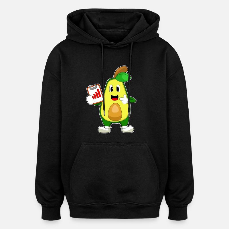 Avocat Secrétaire Graphique - Sweat à capuche oversize unisexe - noir