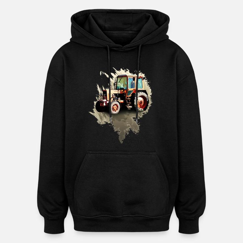 Belarus MTZ 82 Traktor - Oversized Unisex Hoodie - Schwarz