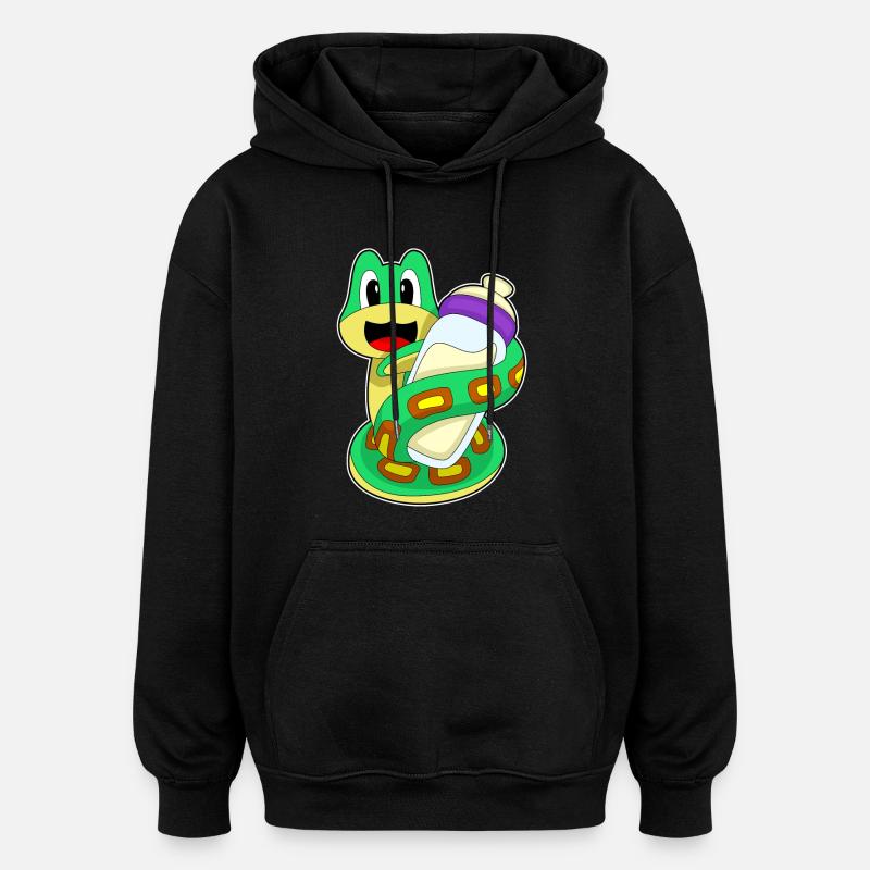 Lait de bébé Snake - Sweat à capuche oversize unisexe - noir