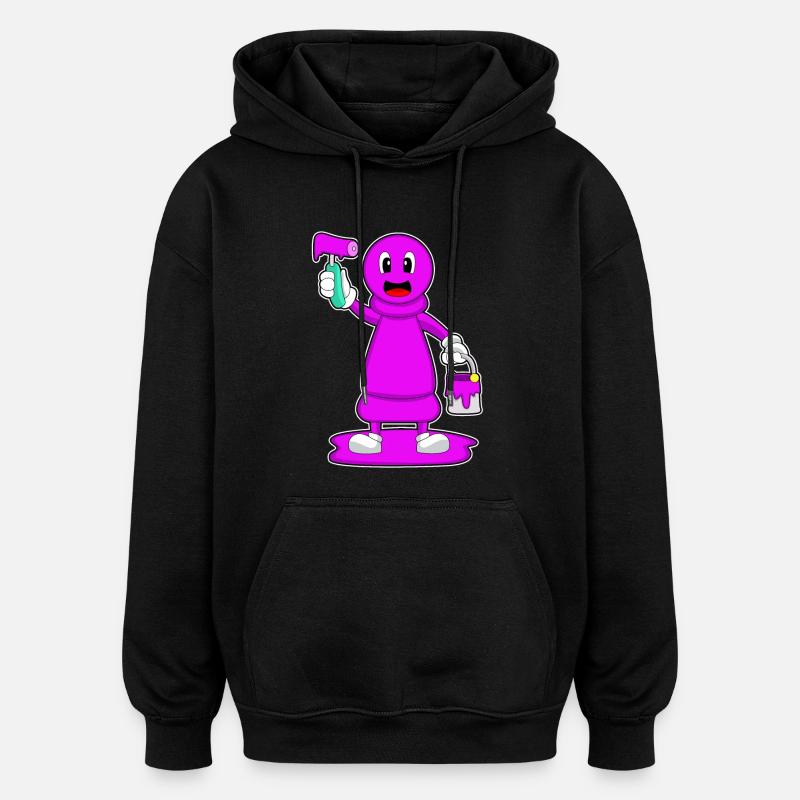 Schachfigur Bauer Schach - Oversized Unisex Hoodie - Schwarz