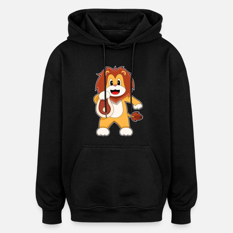 Löwe Fleisch - Oversized Unisex Hoodie - Schwarz