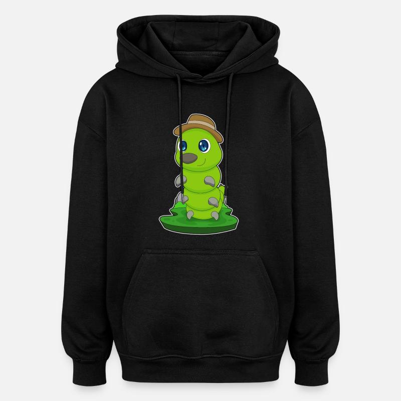 Caterpillar Gentleman Hat - Sweat à capuche oversize unisexe - noir