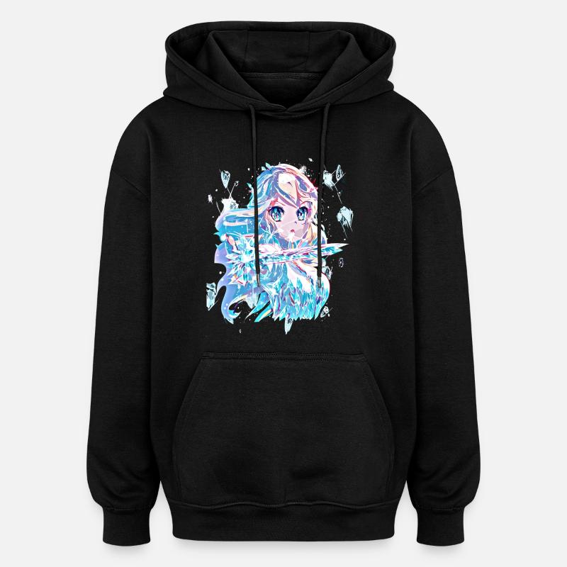 Eisprinzessin - Oversized Unisex Hoodie - Schwarz