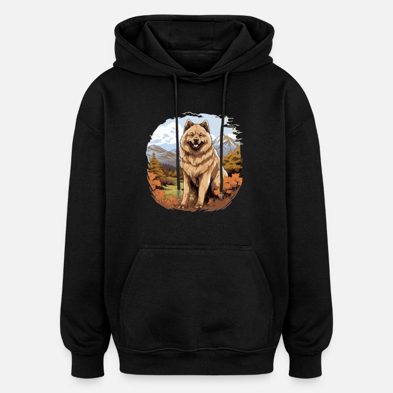 Hund Eurasier - Oversized Unisex Hoodie - Schwarz