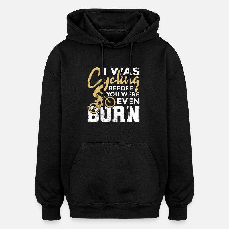 Lustiger Radfahrer Spruch - Oversized Unisex Hoodie - Schwarz