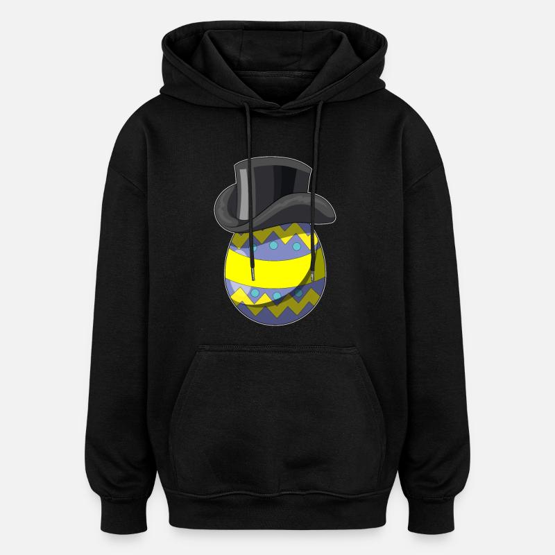 Osterei Ostern Zauberer - Oversized Unisex Hoodie - Schwarz