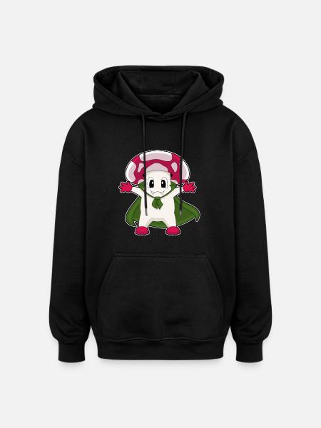 Vampire d’Halloween aux champignons - Sweat à capuche oversize unisexe - noir