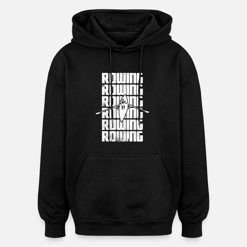 Ramer en s’amusant - Sweat à capuche oversize unisexe - noir