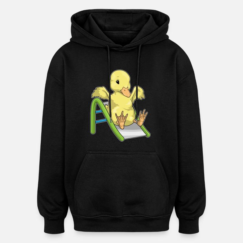 Toboggan de canard - Sweat à capuche oversize unisexe - noir