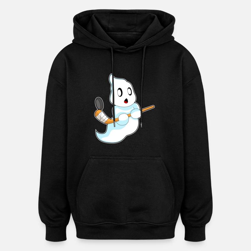 Geist Eishockey Eishockeyschläger - Oversized Unisex Hoodie - Schwarz