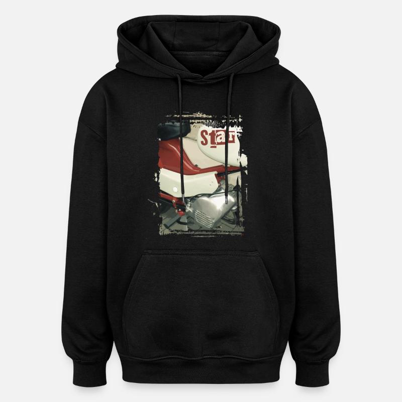 Simson Star - Oversized Unisex Hoodie - Schwarz